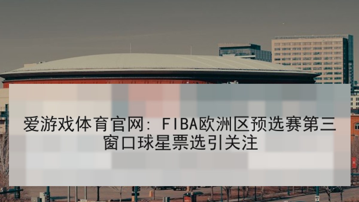爱游戏体育官网: FIBA欧洲区预选赛第三窗口球星票选引关注